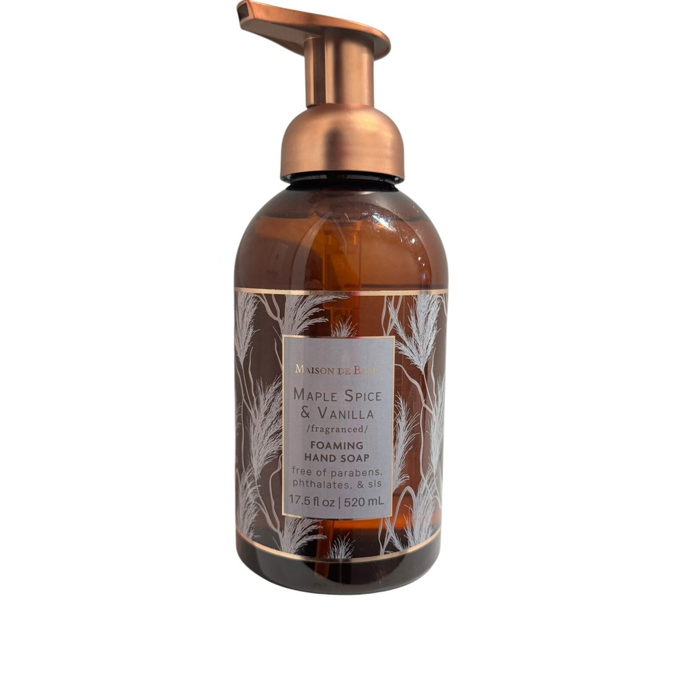 Maison De Base hand soap: Maple Spice Vanilla Foaming Hand Soap 17.5 oz